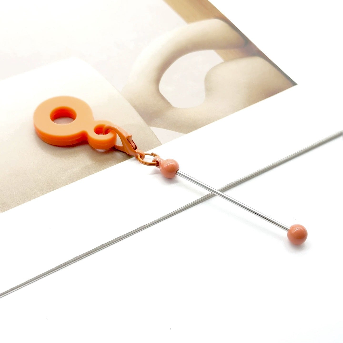 Wholesale Silicone DIY Beadable Straw 8-10mm Silicone Straw Keychain Accessories